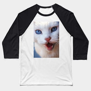 White Cat's Meow Baseball T-Shirt